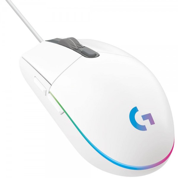 Mouse Gamer Logitech G203 RGB Lightsync 6 BoTóners Programables 8.000 Dpi Blanco