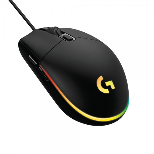 Mouse Gamer Logitech G203 Rgb Lightsync 6 Botones Programables 8.000 Dpi Black