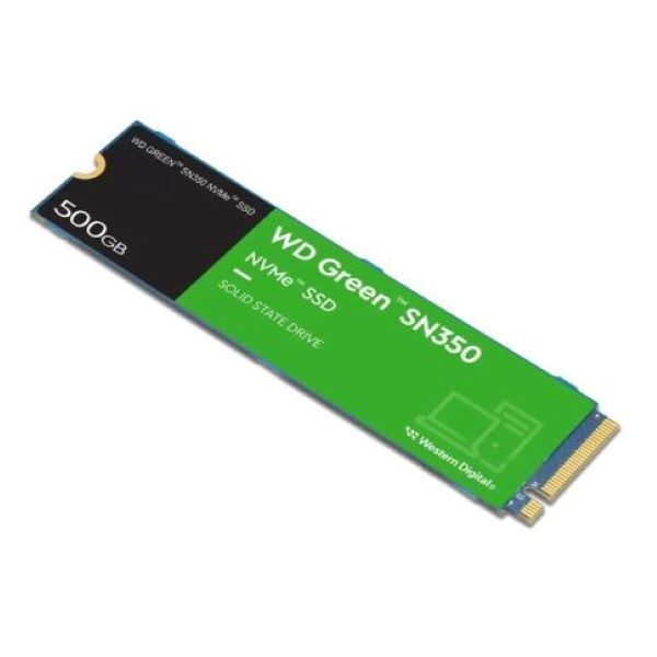 SSD M.2 Western Digital Green SN350 de 500GB, NVMe M.2, PCIe 3.0, 2.400MB/s (WDS500G2G0C)
