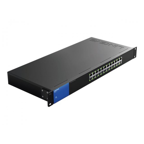 Switch Linksys Business Lgs124 de 24 Puertos Gigabit, 48 GBps, Plug And Play (LGS124)
