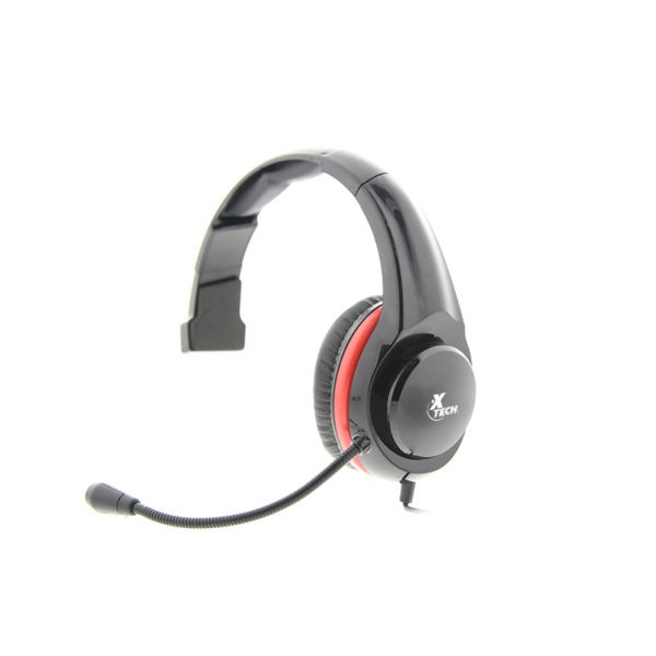 Xtech Audífonos Molten Mono Chat Hdst Gaming 3.5mm Red Xth520rd (XTH-520RD)