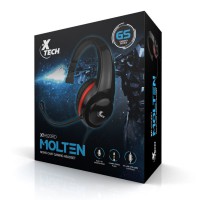 Xtech Audífonos Molten Mono Chat Hdst Gaming 3.5mm Red Xth520rd