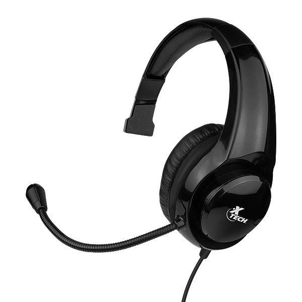 Xtech Audífonos Molten Mono Chat Hdst Gaming 3.5mm Black Xth520bk (XTH-520BK)