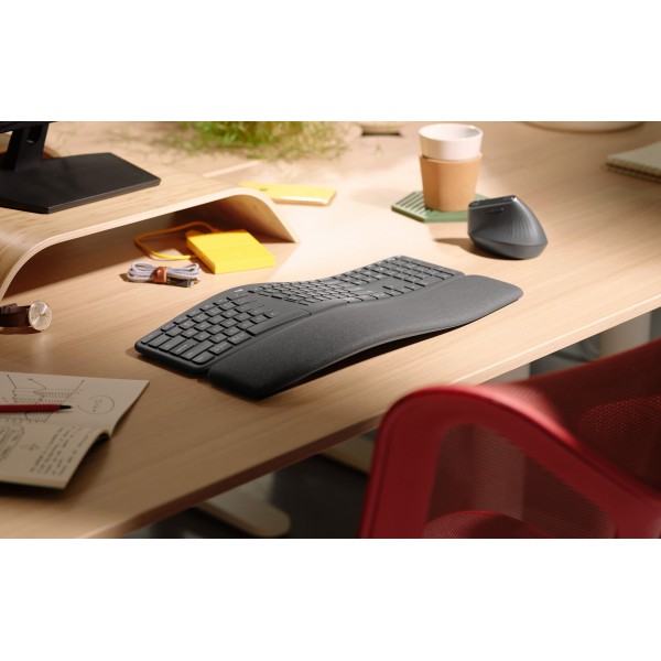 Ergo K860 Teclado Rf Wireless + Bluetooth Negro (920-009845)