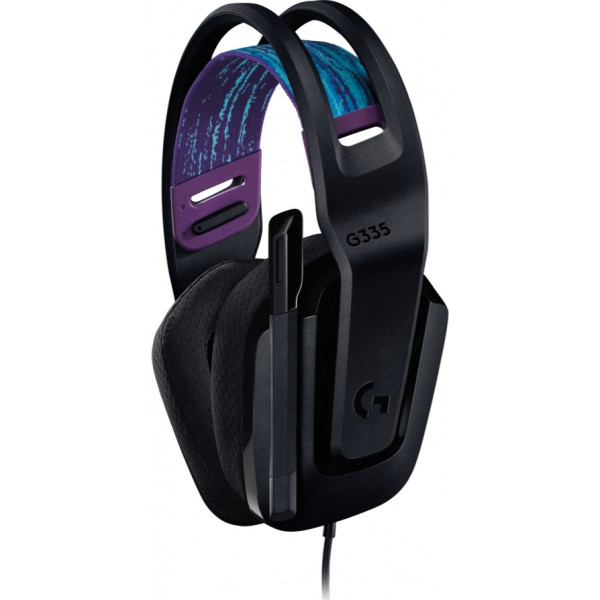 Audífonos Gamer Logitech G335, Wired, Auricular Tamano Completo, Conector 3.5mm, Color Negro (981-000977)