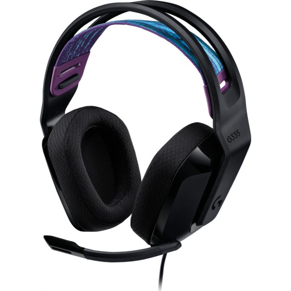 Audífonos Gamer Logitech G335, Wired, Auricular Tamano Completo, Conector 3.5mm, Color Negro