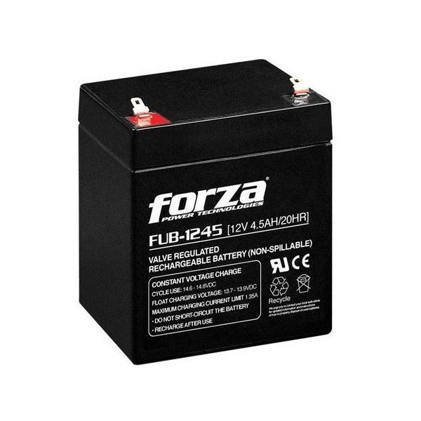 Batería Forza Fub Para Ups de 4.5A, Recargable, 12V (FUB-1245)