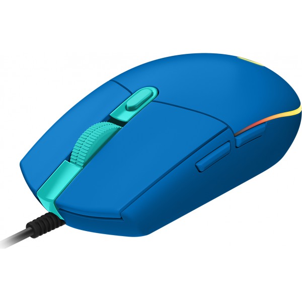 Mouse Gamer G203 Lightsync, 6 Botones, 8000dpi, Celeste 910-005795 (910-005795)