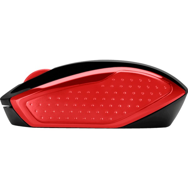 Mouse Wireless Hp 200, Dongle Usb, 3 Botones, Rojonegro (2HU82AA#ABL)