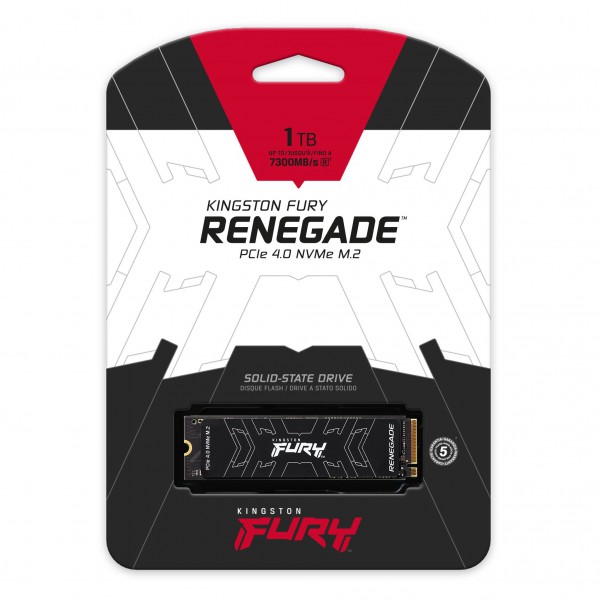 Unidad de Estado Sólido Fury Renegade M.2 1000 GB Pci Express 4.0 3D Tlc Nvme (SFYRS/1000G)