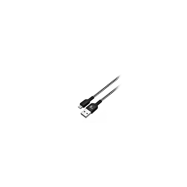 Cable Xtc366 de USBA A MicroUSB, 1.8 Metros, Trenzado, Negroblanco (XTC-366)