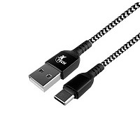 Cable Xtech Xtc511 USB-C A USBA, 1.8 Metros, Negroblanco