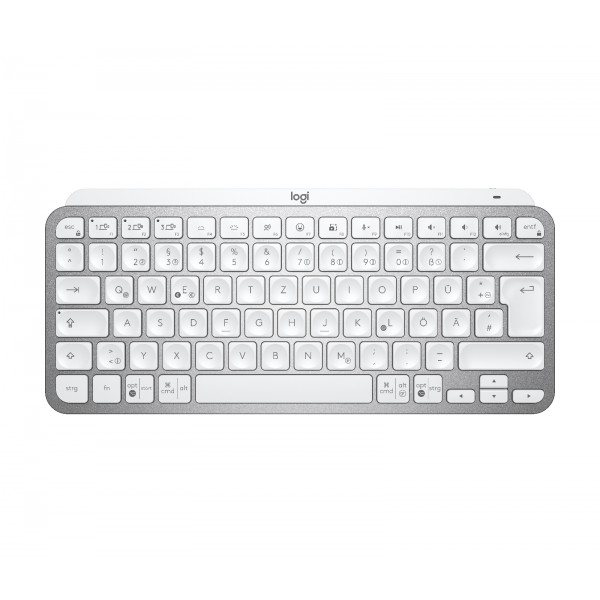 Mx Keys Mini Teclado Rf Wireless + Bluetooth Aluminio, Blanco (920-010477)