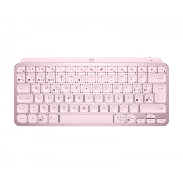 Mx Keys Mini Teclado Rf Wireless + Bluetooth Rosa (920-010478)