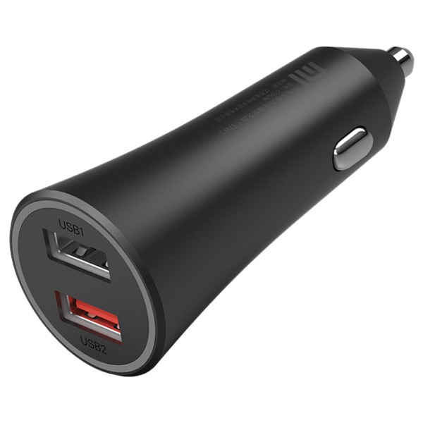 Cargador de Auto Xiaomi Carga Rapida 37W, 2 USB. Color Negro (26554)