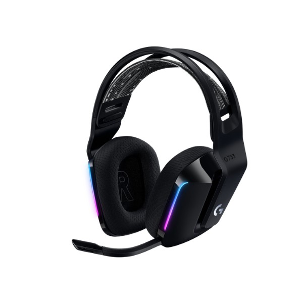 Audífonos Headset Gamer Inalámbrico Logitech G733, Lightspeed, RGB, USB-C, Multiplataforma, Color Negro (981-000863)