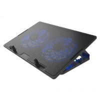 Base Ventiladora Para Notebook Xtech Xta-155,  Tamanos de 15.6,  2 Puertos USB,  Led Azul