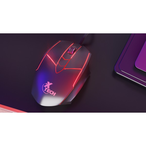 Mouse Usb Xtech Xtm-810,  Wired, Black,  Gaming Stauros 7200D (XTM-810)