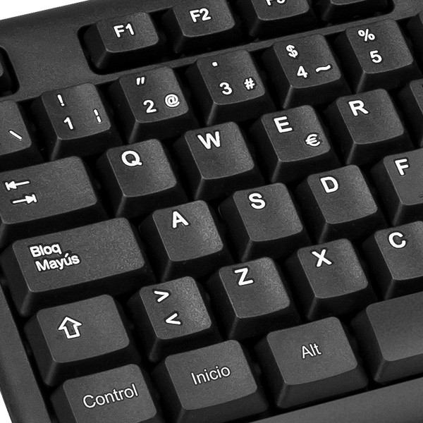 Teclado Xtech XTK 092S Standard, Espanol, Negro (XTK-092S)
