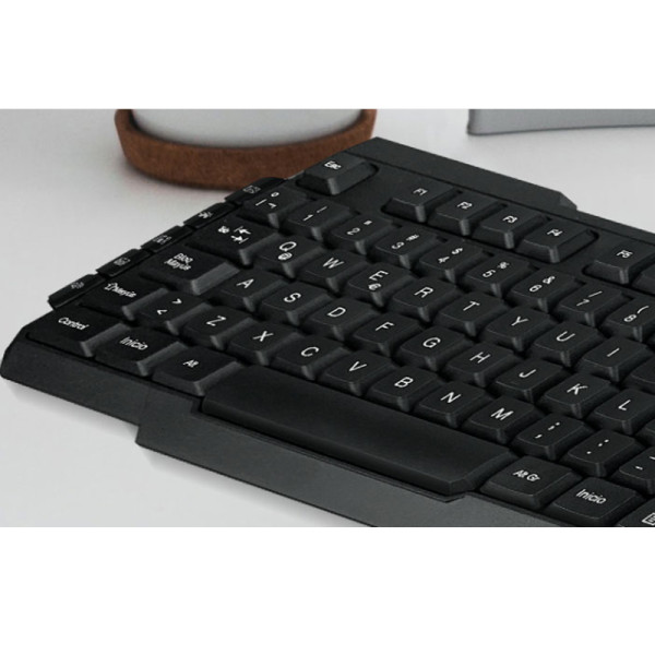 Kit Mouse y Teclado Xtech Xtk309S Conectividad Inalámbrica 2.4 Ghz Negro (XTK-309S)