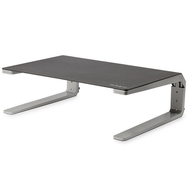 Base Para Monitor - Riser De Acero Y Aluminio - Soporte De Altura Ajus (MONSTND)