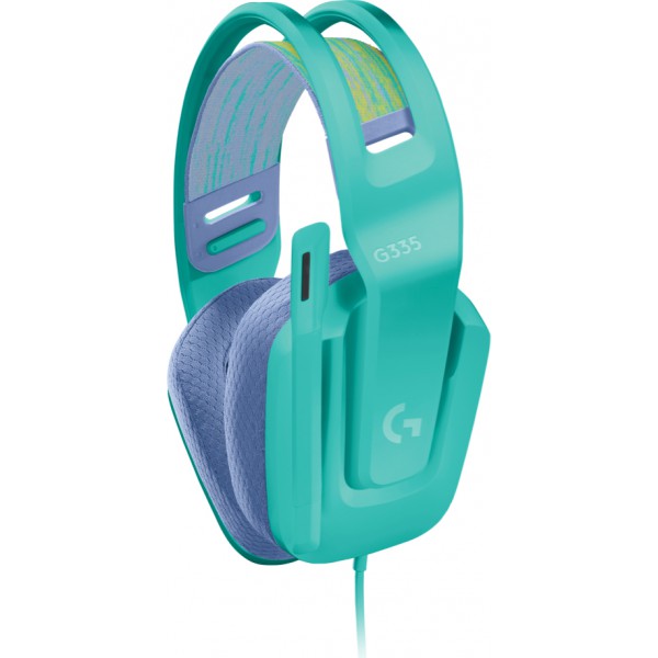 Audífonos Gamer Logitech G335, con Microfono, Compatible con Pcxboxps4Nintendo Switch, Menta (981-001023)