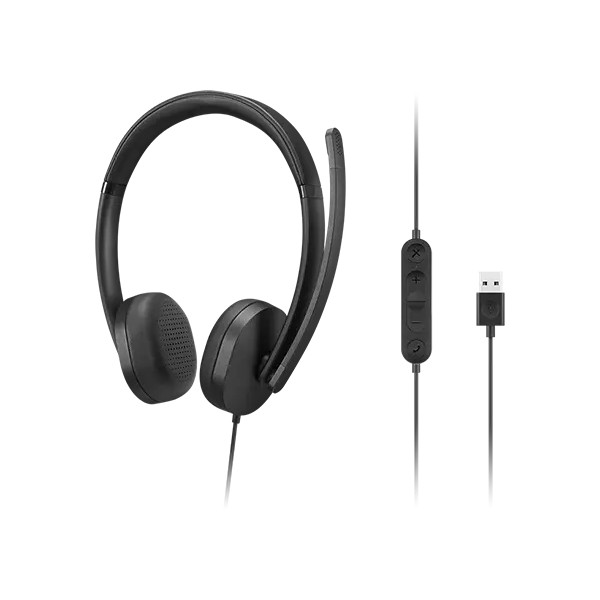 Lenovo - Headphones - USB-A Wired Stereo Headset Gen (4XD1P83425)
