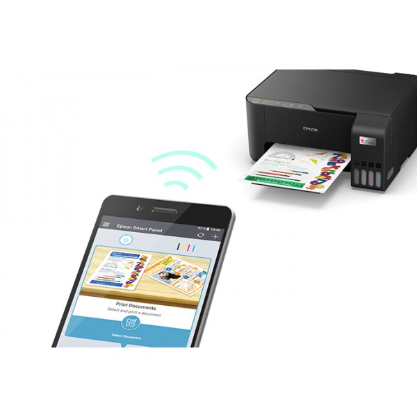 Multifuncional Epson Ecotank L3250, Tintas Color, 15Ppm, 1440Dpi, Wi Fi, C11Cj67304 (C11CJ67304)