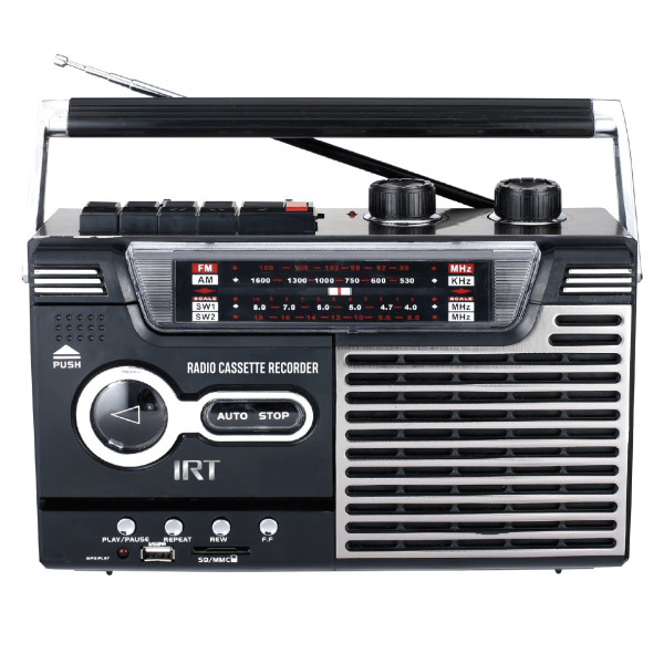 Radio Cassette Irt Recargable Inalámbrica Fm Usb (I005GSFM500)