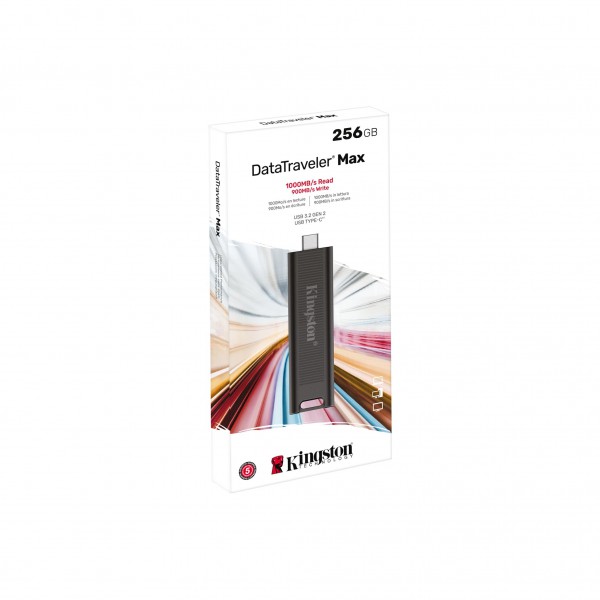 Datatraveler Max Unidad Flash USB 256 GB USB Tipo C 3.2 Gen 2 (3.1 Gen (DTMAX/256GB)