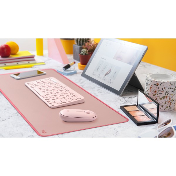 Mousepad Logitech desk Mat Studio Series Rosa (956-000048)