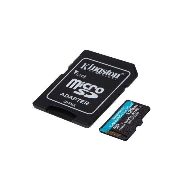 Tarjeta de Memoria  Kingston Microsd 128 GB Canvas Go Plus  Uhs I Clase 10 (SDCG3/128GB)