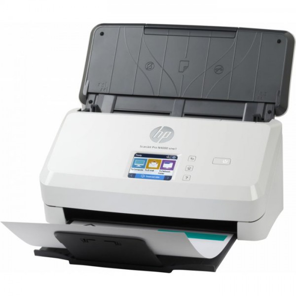 Escaner Hp Scanjet Pro N4000 Snw1, Duplex, 40ppm80ipm, 600ppp, 6fw08a (6FW08A)