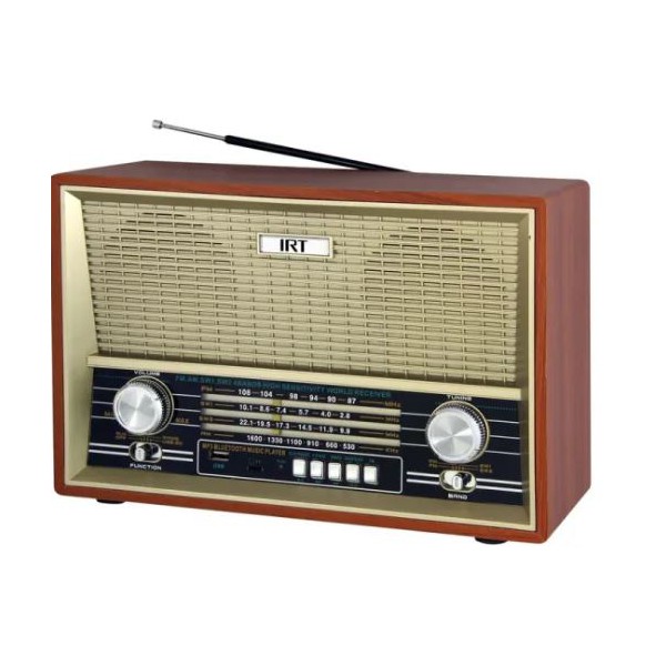 Parlante Irt Retro Bt Bluetooth, Fm, Am, Sw12, Usb, Sd, Aux, I005btretro02