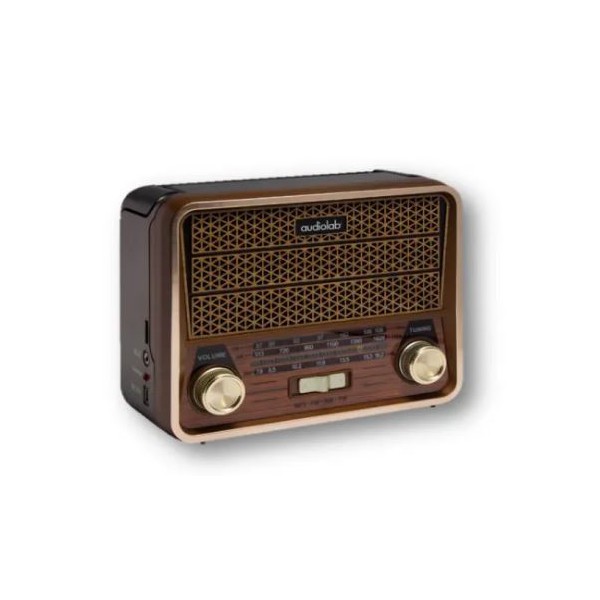 Parlante  Audiolab  Mini Retro Bt Gsf821U, Fm, Am, Sw, Usb, Sd, I104Miniretrobt