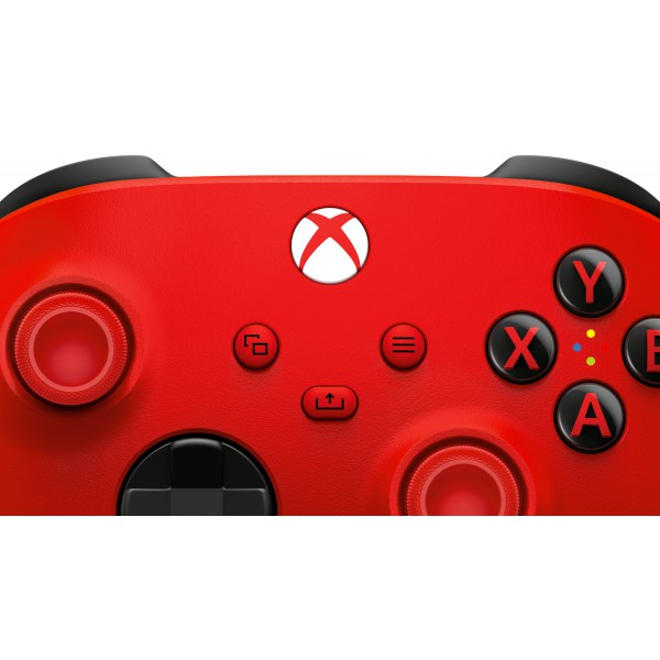 Xbox Wireless Controller Rojo, Blanco Gamepad Analogico/Digital Androi(Bad Box) (QAU-00011)