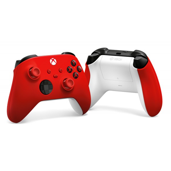 Xbox Wireless Controller Rojo, Blanco Gamepad Analogico/Digital Androi(Bad Box)