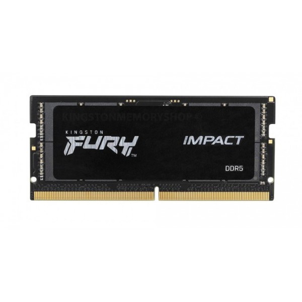 Memoria Ram  Kingston Fury Impact de 8GB,  Ddr5,  4800MHz,  Cl38,  So Dimm,  Kf548S38Ib 8