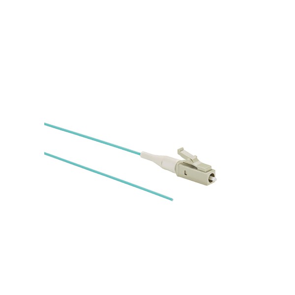 Cable De Fibra Óptica 1 M Lc Pigtail Om3 Color Aguamar