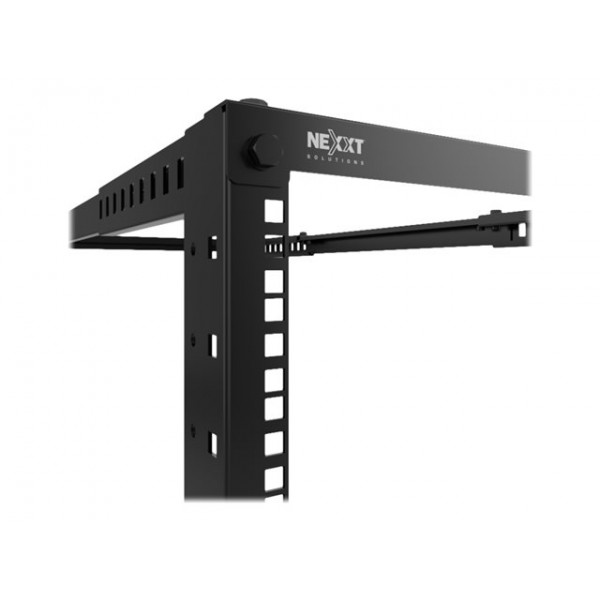 Rack Abierto, 4 Postes  Instalable En El Suelo  Ral 9005, Negro Barniz (NPO-4P42UBA)