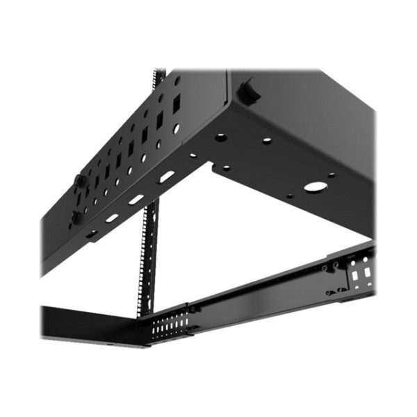 Rack Abierto, 4 Postes  Instalable En El Suelo  Ral 9005, Negro Barniz (NPO-4P42UBA)