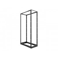 Rack Abierto, 4 Postes  Instalable En El Suelo  Ral 9005, Negro Barniz