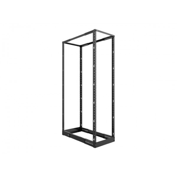 Rack Abierto, 4 Postes  Instalable En El Suelo  Ral 9005, Negro Barniz