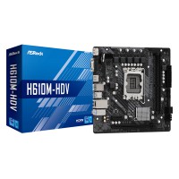 Placa Madre Asrock H610M-HDV Socket Lga1700 Intel H610 12.ª Gen Ddr4 Sata3 USB3.2 Micro Atx
