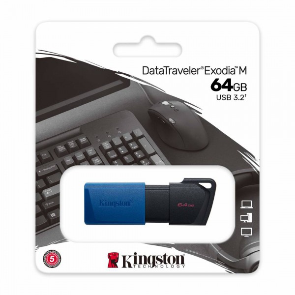 Pendrive Kingston Datatraveler Exodia M 64 GB USB Tipo A 3.2 Gen 1 (DTXM/64GB)