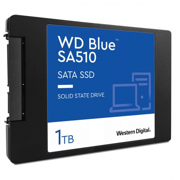 Disco Sólido Western Digital Blue  Ssd Sa510 Serial Ata Iii , 1TB, 2.5  6GBsólidos, Lectura 560Mbsólidos Escr 520Mbsólidos (WDS100T3B0A)