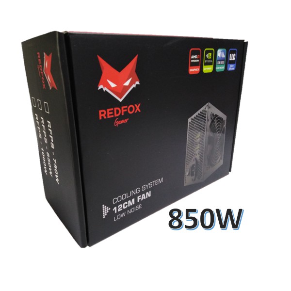Fuente de Poder RedFox ATX 850W OEM Sin Cable de Poder. (850W-REDFOX)