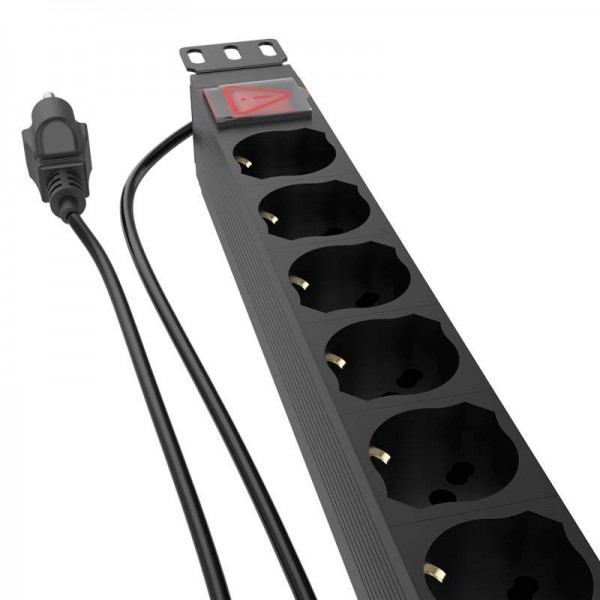 Regleta Para Montaje En Bastidor Nexxt Solutions De 8 Tomacorrientes 220vca (NPD-21U8I16A)