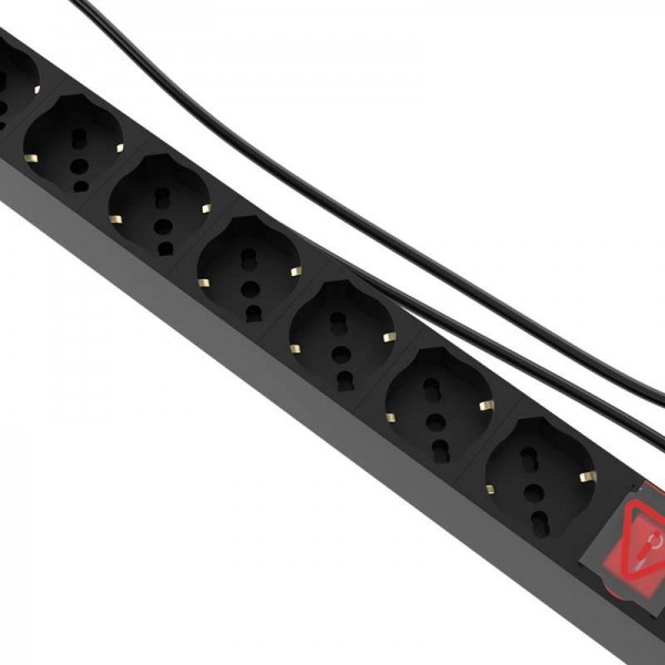 Regleta Para Montaje En Bastidor Nexxt Solutions De 8 Tomacorrientes 220vca (NPD-21U8I16A)