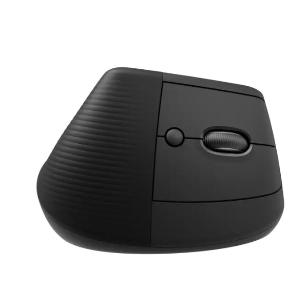Mouse Ergonomico Logitech Lift, 6 BoTóners, 4000Dpi, Bluetooth, Diestro, Graphite Black (910-006466)